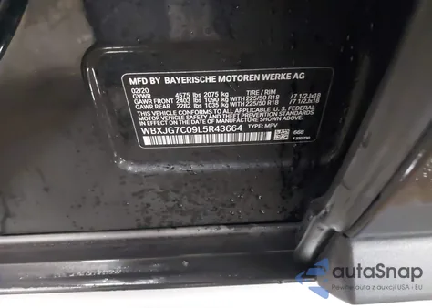 2020 BMW X1 Sdrive28I from USA, damaged, VIN WBXJG7C09L5R43664